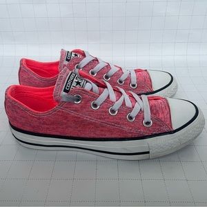 Converse All Star Low Pink Textile Sneakers Shoes Women’s Size 6